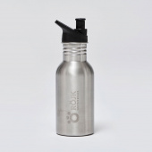 Bamboo Stainless Steel Single Wall Thermos - 500ml + Sport Cap
